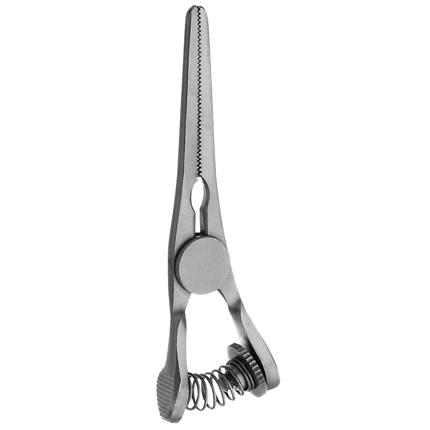 Cooley Bulldog Clamp, Spring Action, Adjustable Tension, Curved, Jaws 1.8 Cm, 1 3/4" (4.5 Cm)